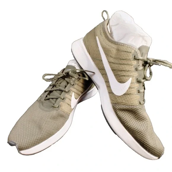 Nike Dualtone Racer Women's Size 9.5 Green Running Shoe Trainer Mesh Sneaker - Picture 1 of 9